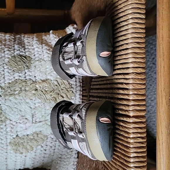 Teva sandals, brown, tan, gray, pink, size 3. - Picture 2 of 14